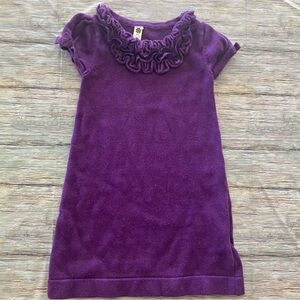 💞 Baby & Toddler Girls 2T Purple Ruffled Sweater Dress